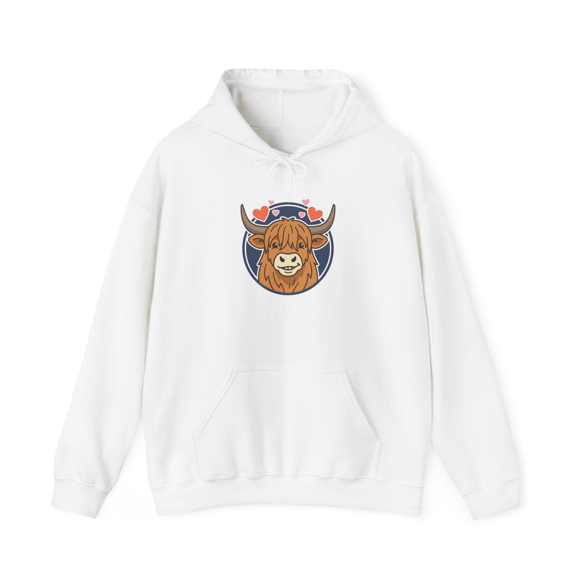 Sun-Kissed Highland Cow Hoodie | summer aesthetic, pastel coastal vibes