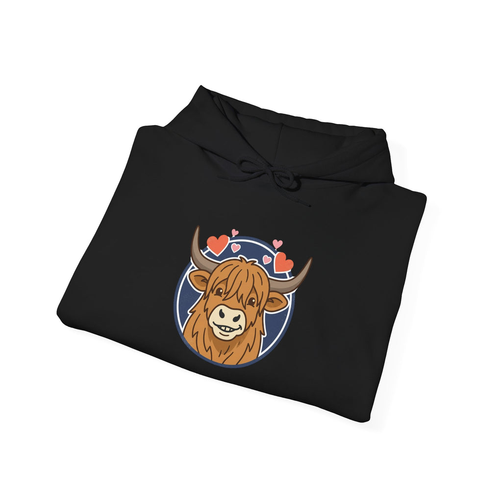 Sun-Kissed Highland Cow Hoodie | summer aesthetic, pastel coastal vibes