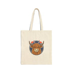 Sunny Highland Cow Tote | summer aesthetic, hand-drawn coastal vibes