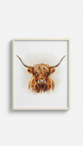 Highland Cow Matte Art Print