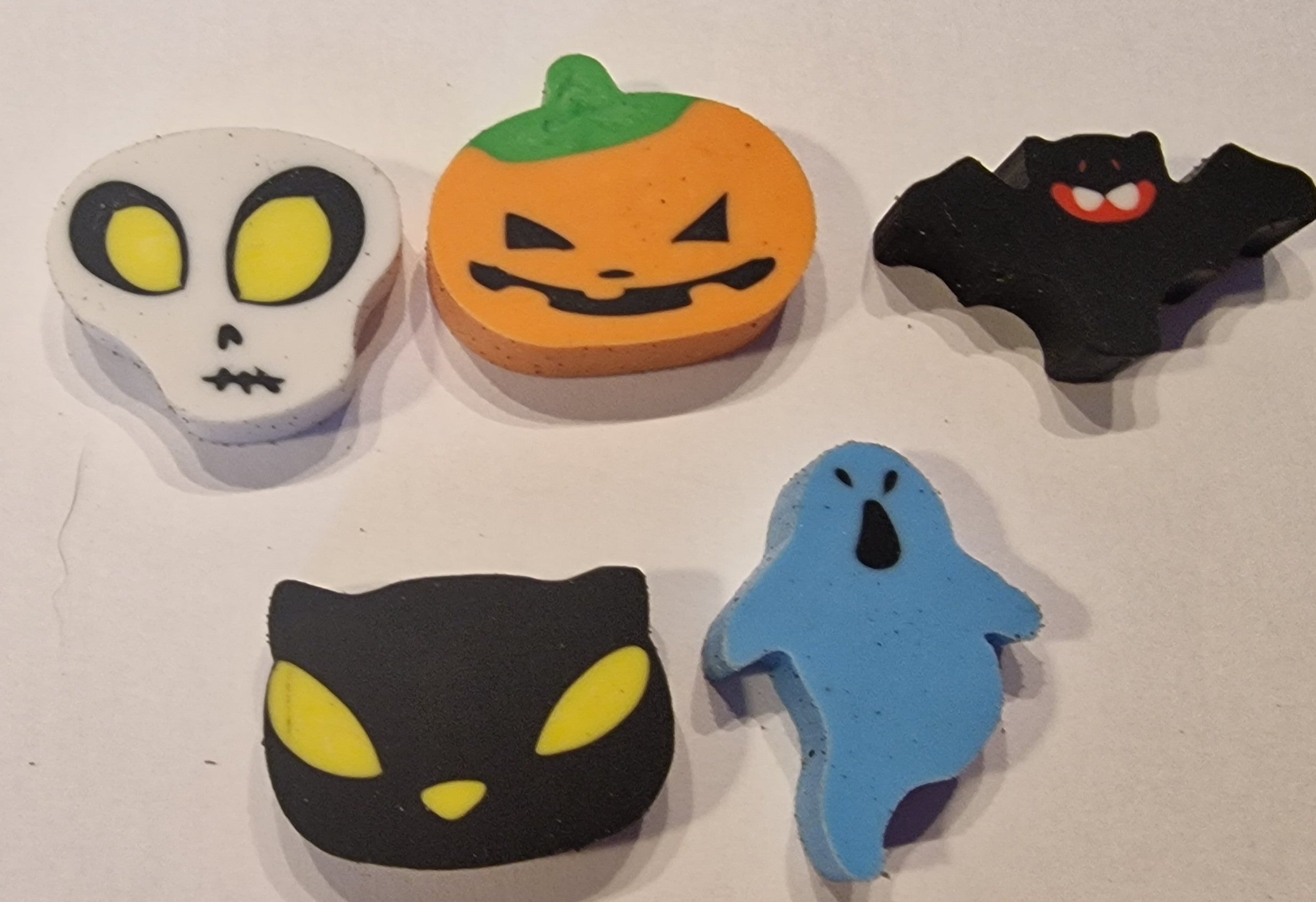5 Pack Halloween Erasers