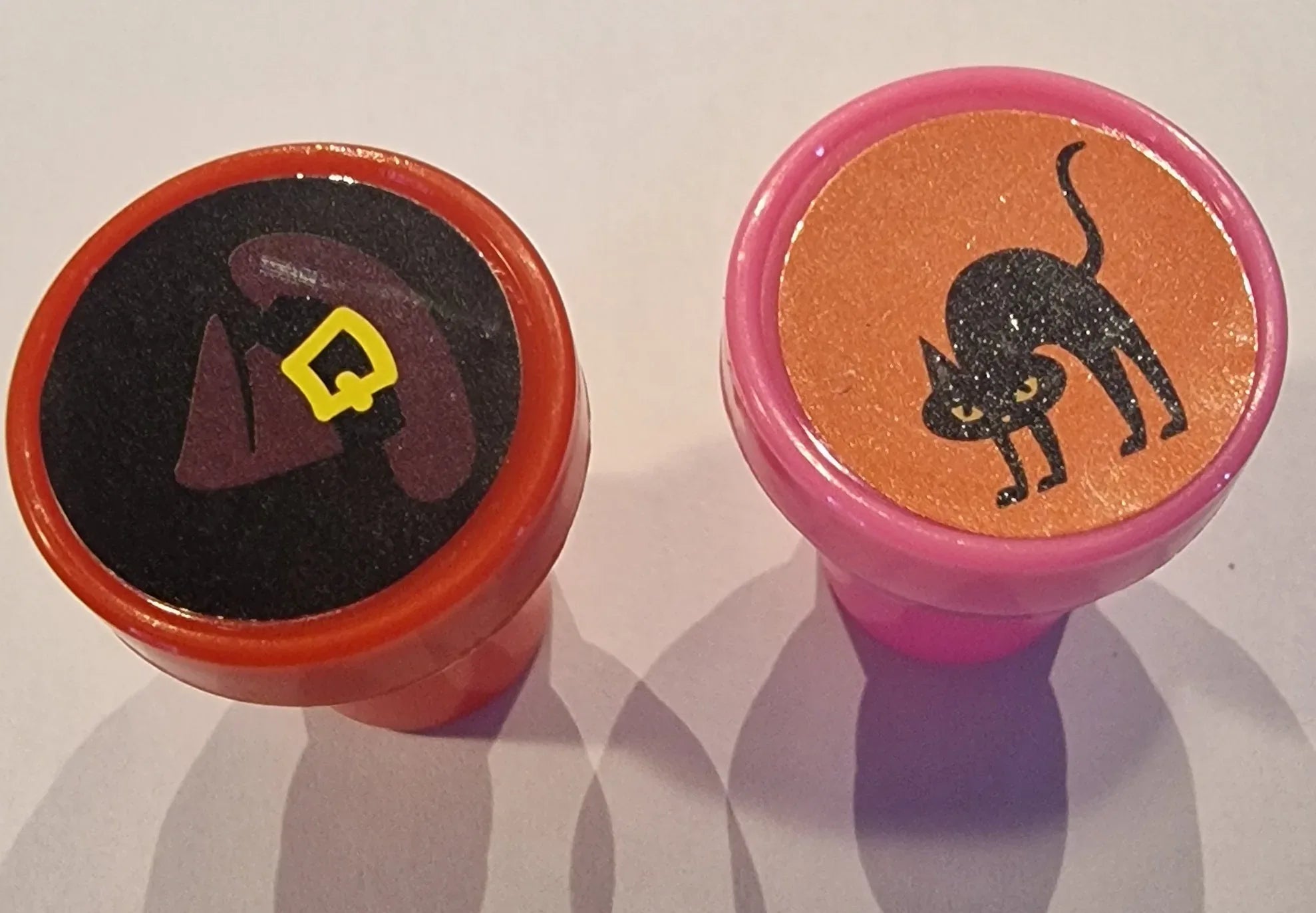 Halloween Rubber Stamps | Set of 2 | Spooky Craft Stamps