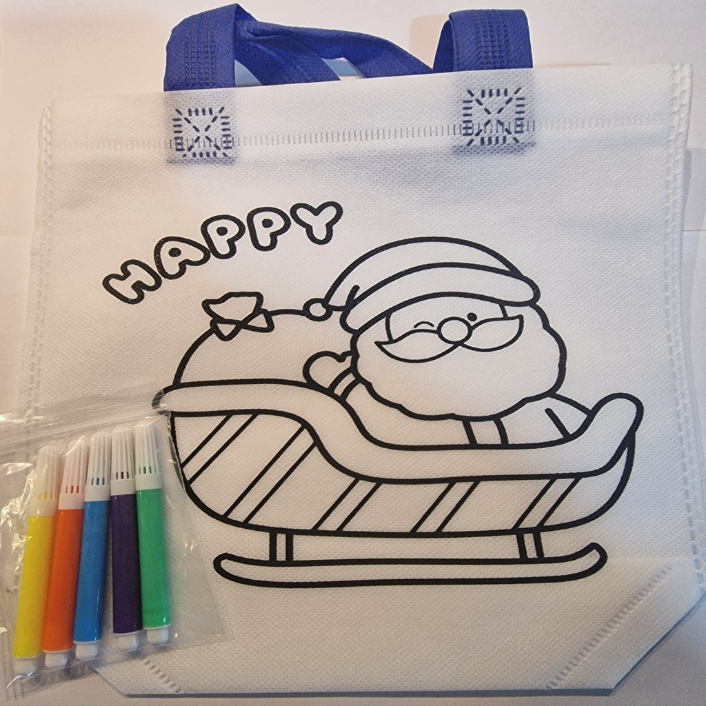 Christmas Character Colouring-In Tote Bag