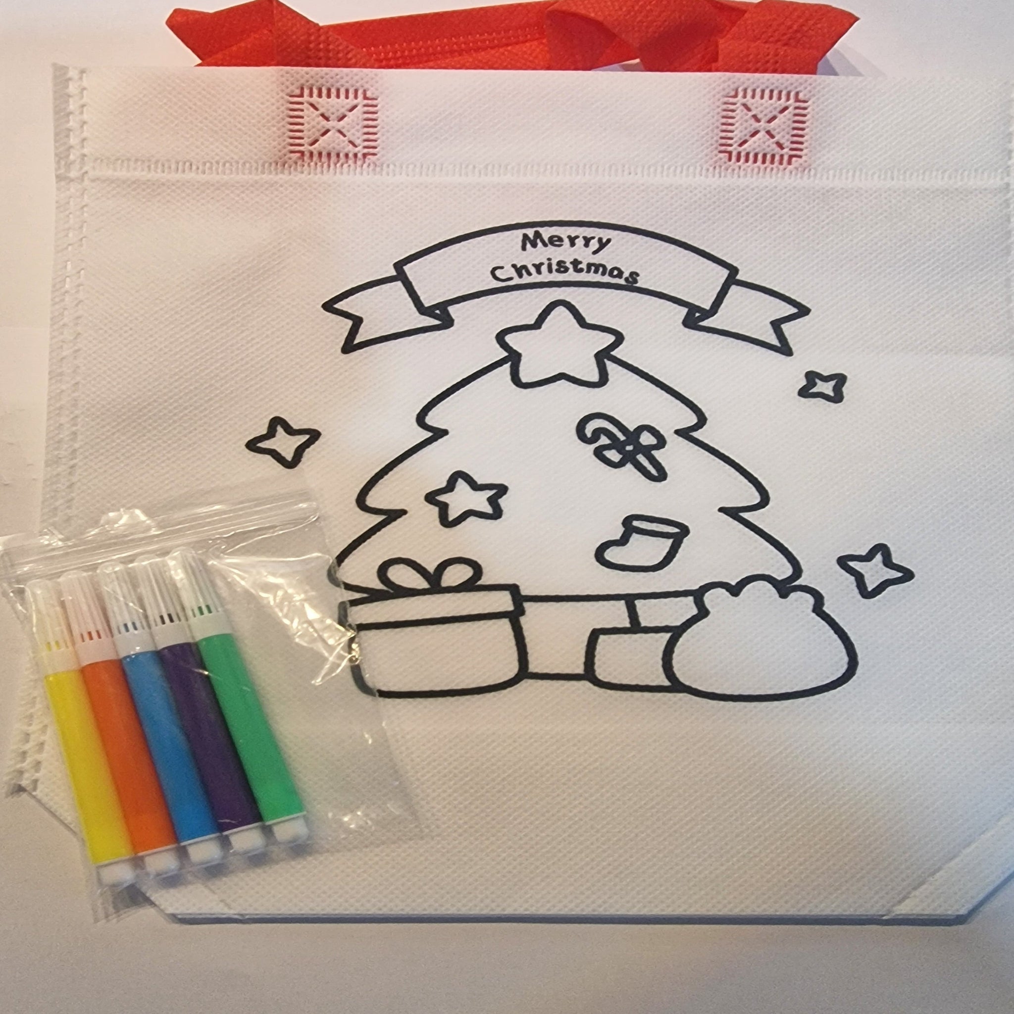 Christmas Character Colouring-In Tote Bag