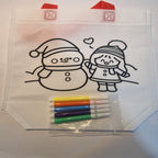 Christmas Character Colouring-In Tote Bag