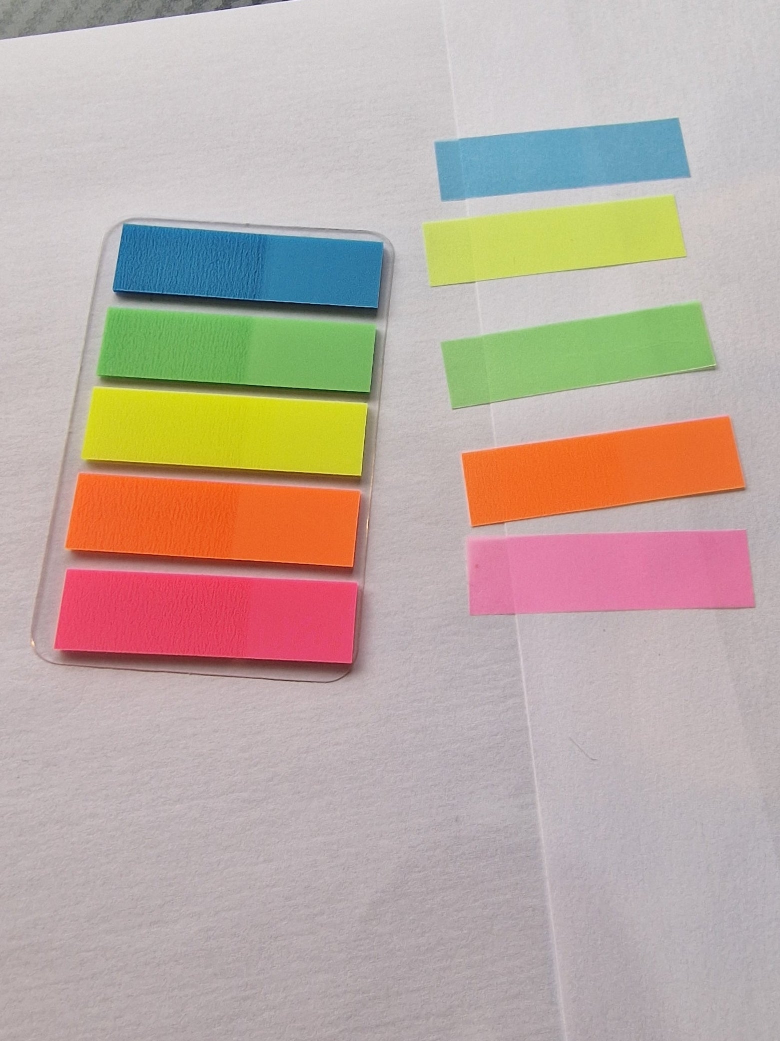 100pk Highlighter Page Stickers – Bright Sticky Index Tabs for Books, Planners & Study Notes