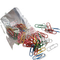 Paper Clips 50 Pack | Assorted Coloured Metal Clips