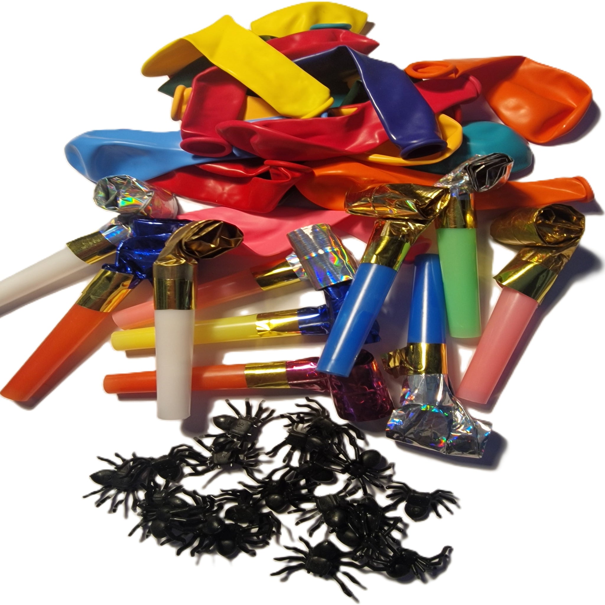 Kids Party Pack | Balloons, Whistles & Mini Spiders