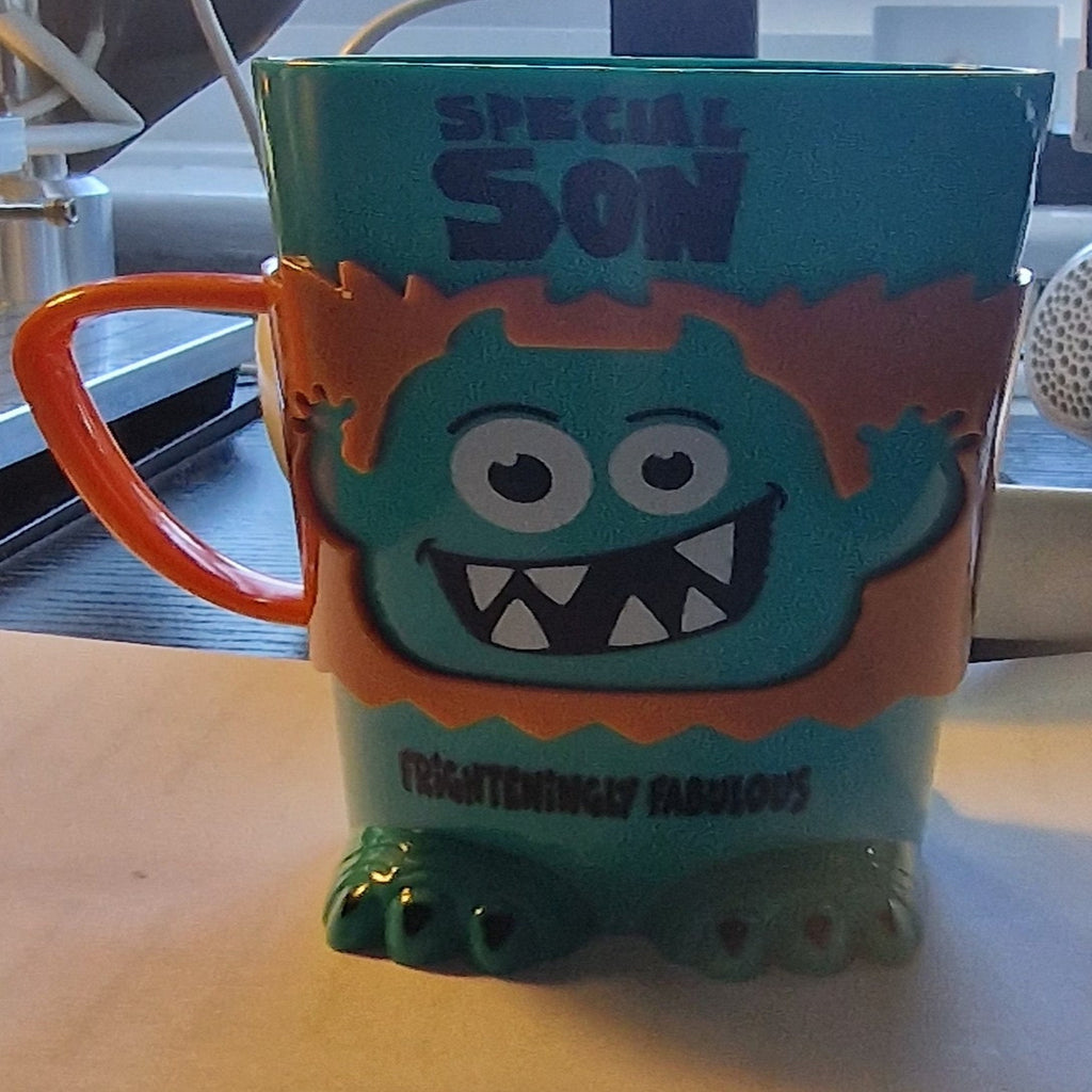 Children's Green Character Monster Mug (Son)