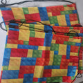 Building Block Drawstring Backpack | Kids Novelty School Bag