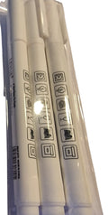 2pc White Permanent Marker Pens | Opaque Ink for Dark Surfaces