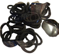 50pc Thick Strong Hair Ties | Soft Bobbles & Elastic Bands for Women & Girls