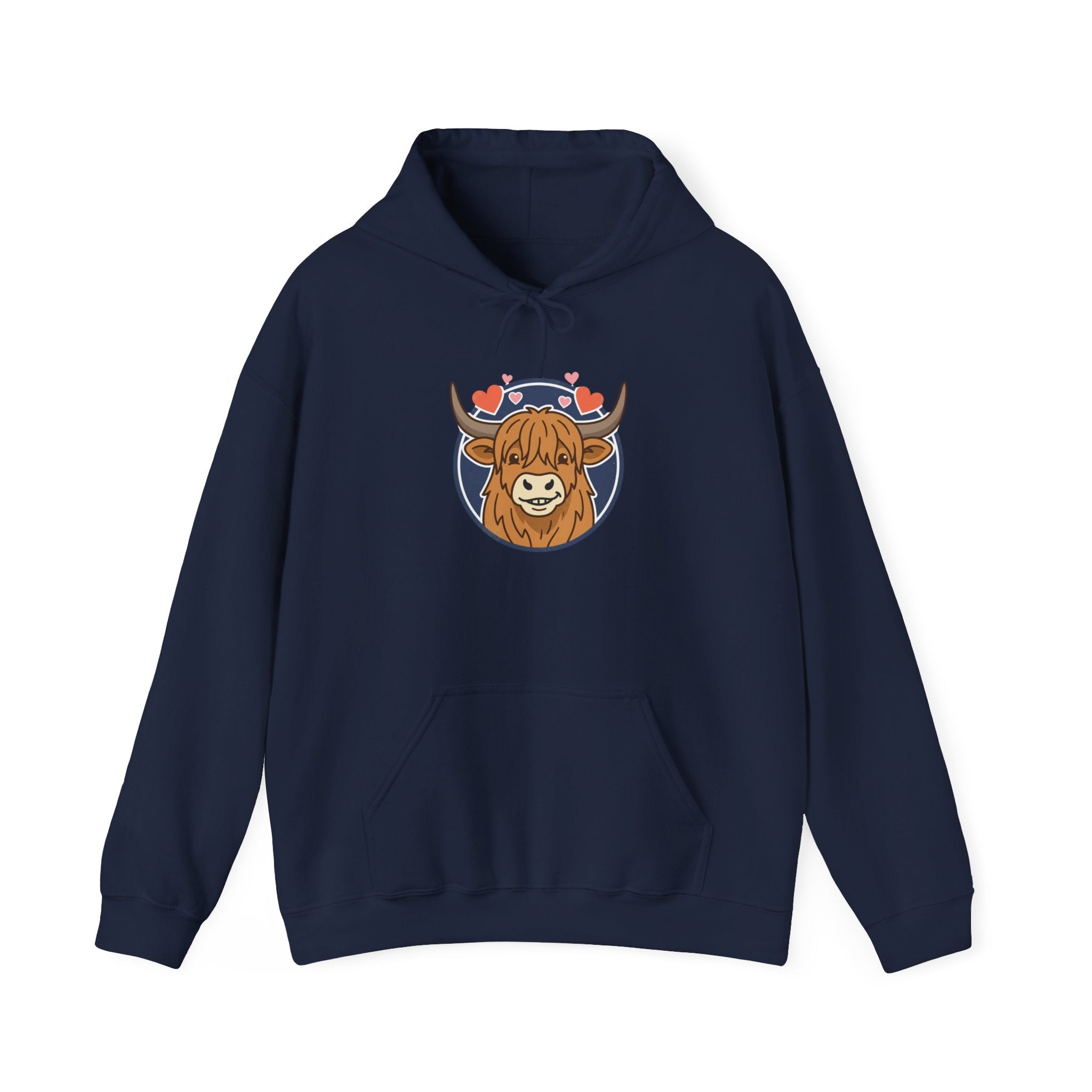 Sun-Kissed Highland Cow Hoodie | summer aesthetic, pastel coastal vibes