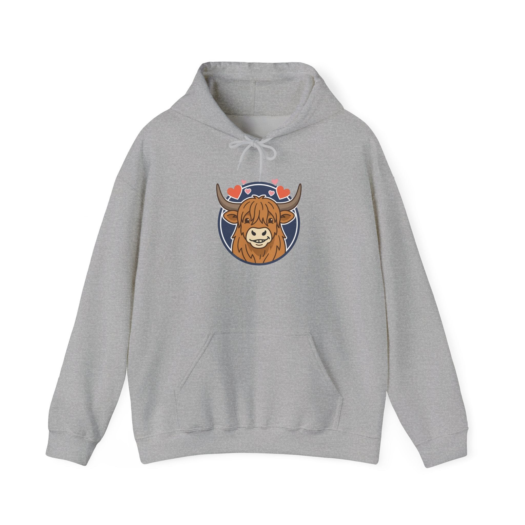 Sun-Kissed Highland Cow Hoodie | summer aesthetic, pastel coastal vibes