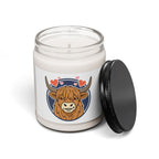 Sunny Highland Cow Candle, Soy Candle | Summer Aesthetic, Pastel Coastal Vibes