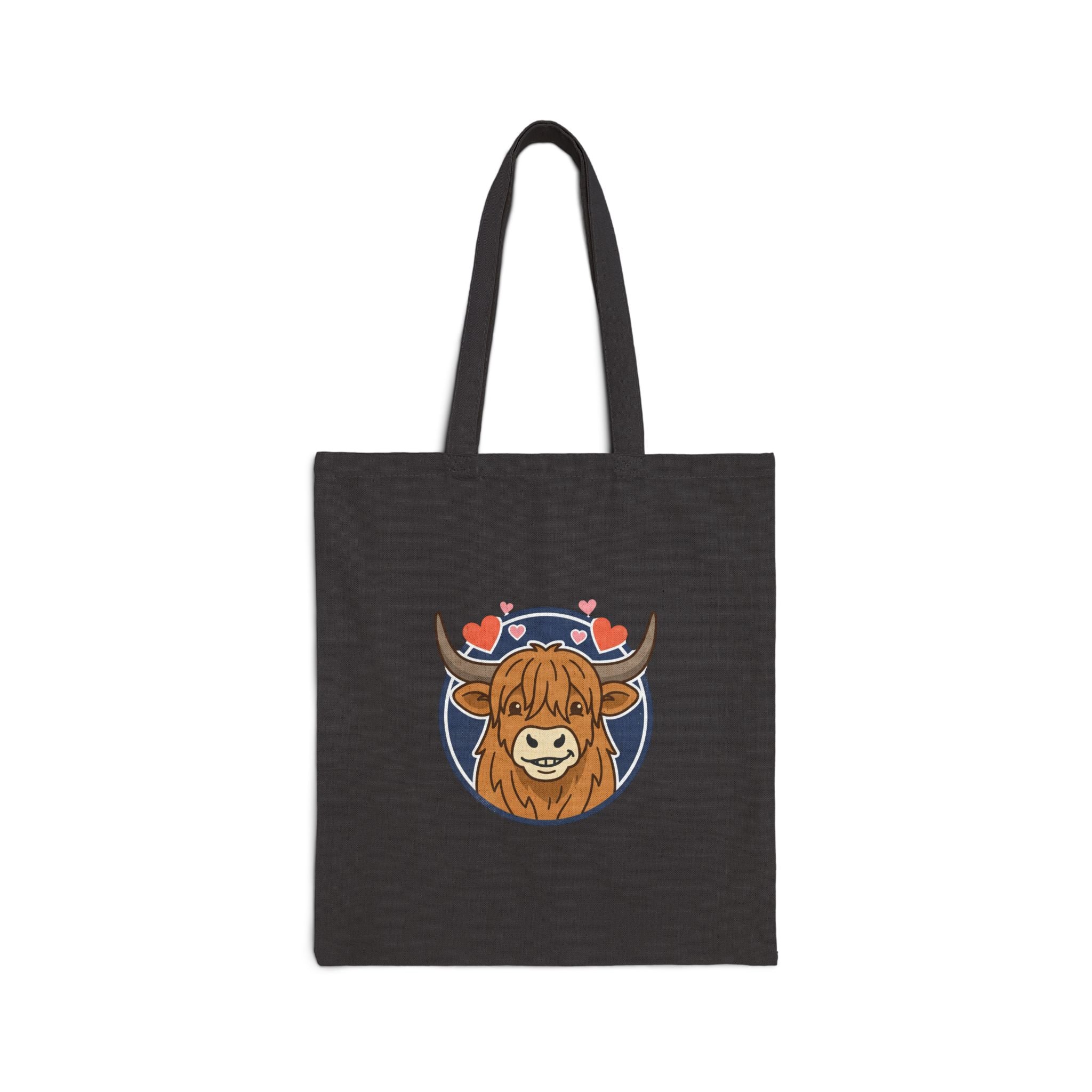 Sunny Highland Cow Tote | summer aesthetic, hand-drawn coastal vibes