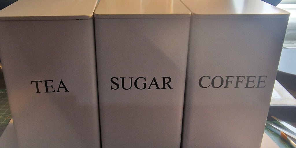 3pc Kitchen Canister Set – Airtight Storage Containers for Tea, Coffee & Sugar