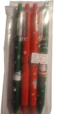 Christmas Colourful Ballpoint Pens Festive Novelty Stationery