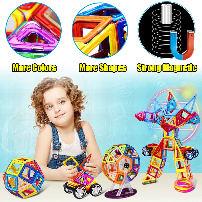 Magnetic Building Blocks for Kids – Big Size Constructor Set