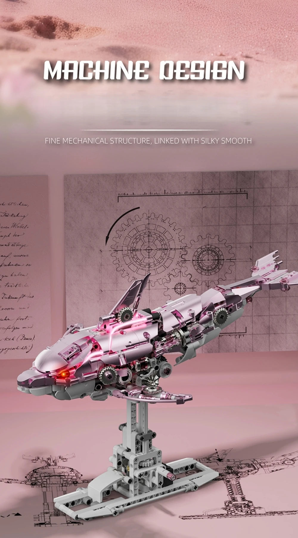 Mechanical Animal Building Set – Shark, Dolphin & Sea Life Building Blocks