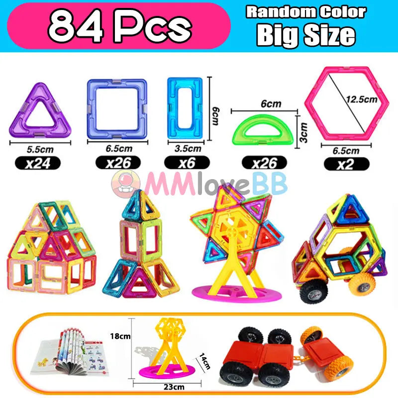 Magnetic Building Blocks for Kids – Big Size Constructor Set