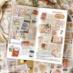 Travel Stickers Pack – 6pcs DIY Scrapbooking & Junk Journal