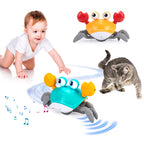 Dancing Crab Baby Toy – Interactive USB Rechargeable Crawling Toy