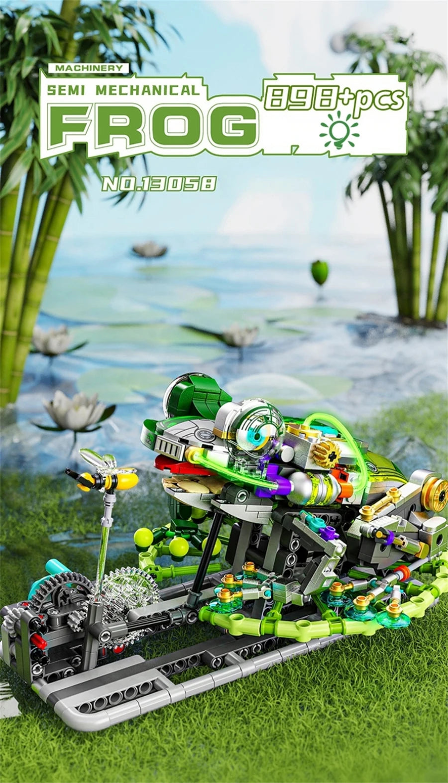 Mechanical Animal Building Set – Shark, Dolphin & Sea Life Building Blocks