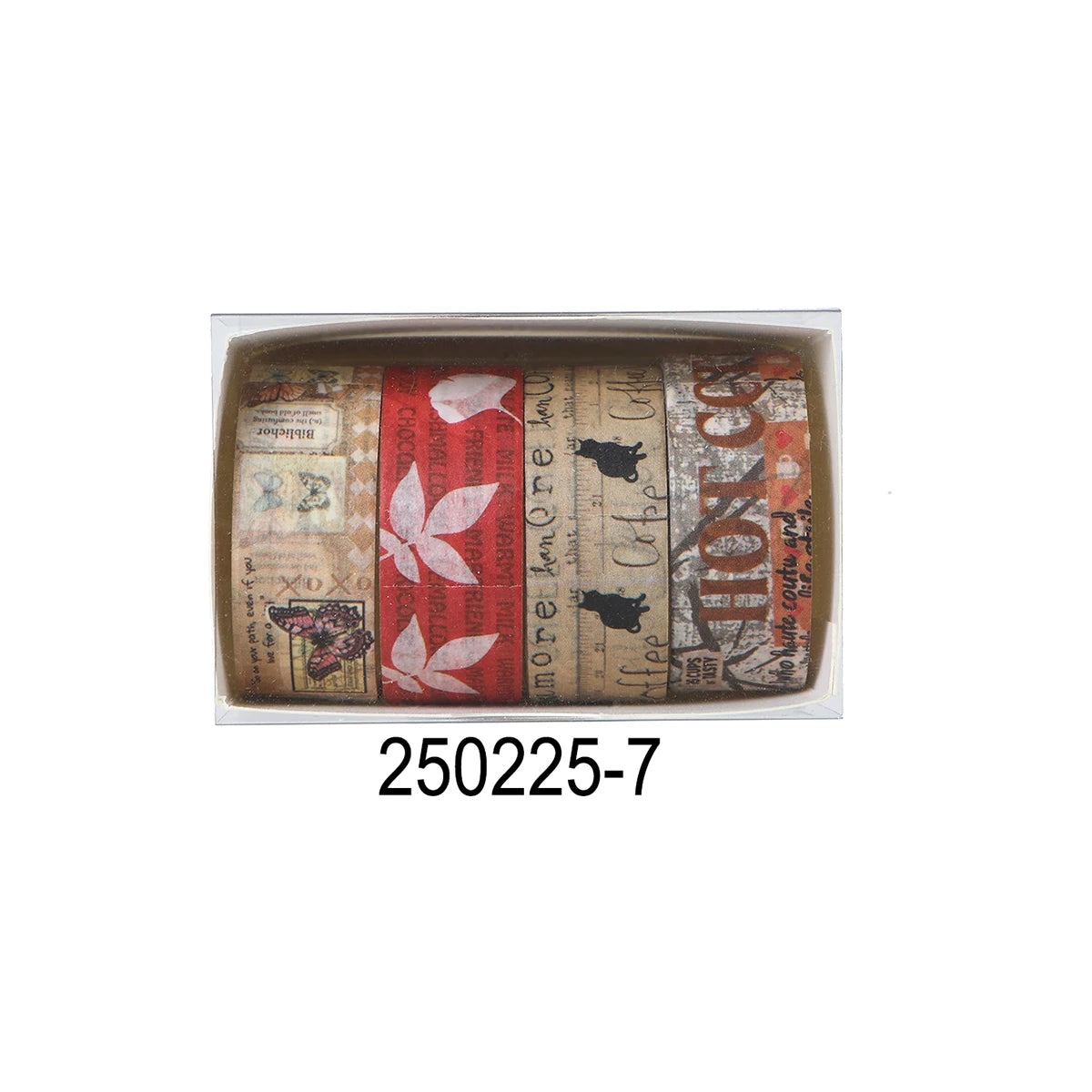 Animal Pattern Washi Tape Set – 5 Rolls