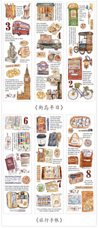Travel Stickers Pack – 6pcs DIY Scrapbooking & Junk Journal