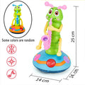 Electric Caterpillar Saxophone Toy – Dancing LED Light Music Toy for Kids