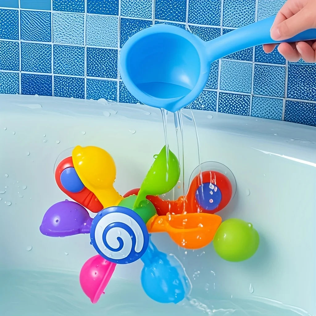 Spinning Windmill Bath Toy – Sensory Water Play Toy for Kids