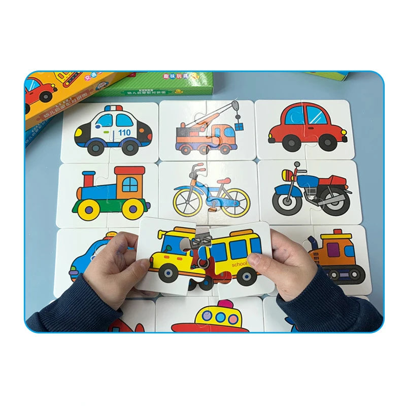 Montessori Flash Cards for Kids – Educational Learning Puzzle Cards for Babies & Toddlers