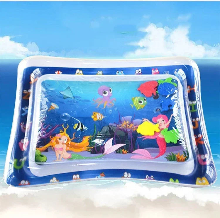 Baby Water Play Mat | Inflatable Tummy Time Sensory Pad for Infants & Toddlers