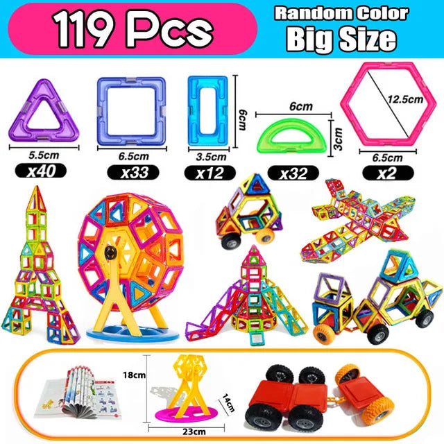 Magnetic Building Blocks for Kids – Big Size Constructor Set