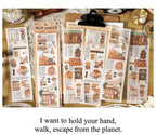 Travel Stickers Pack – 6pcs DIY Scrapbooking & Junk Journal