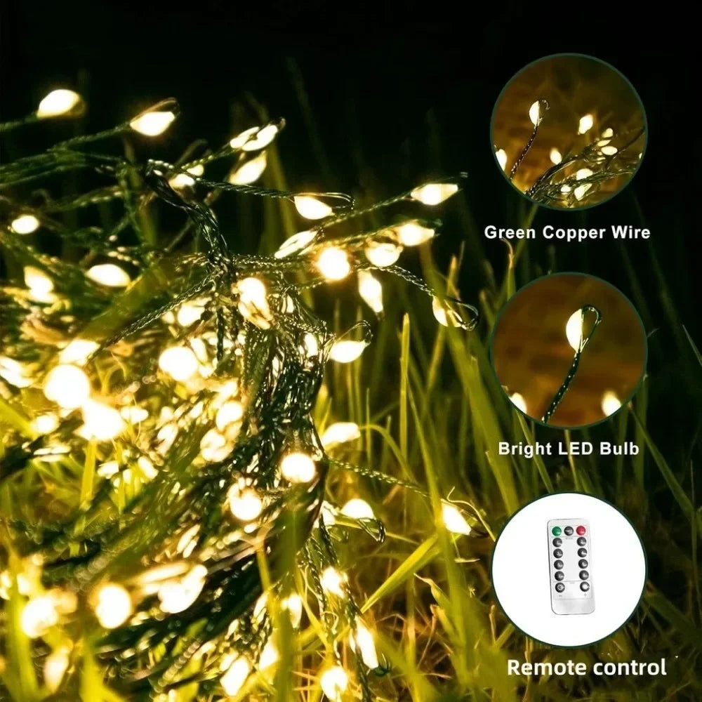 LED Firecracker String Lights – Remote Control Fairy Lights for Christmas, Weddings & Parties