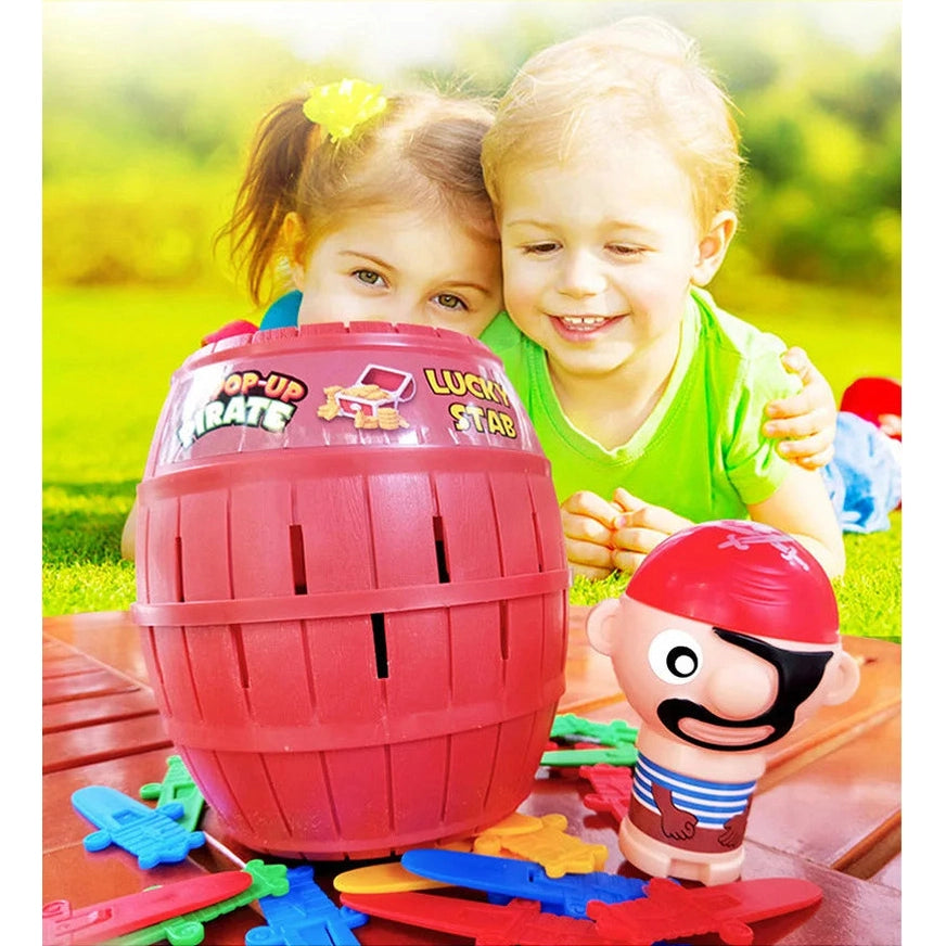 Pirate Barrel Sword Game – Pop Up Tricky Toy for Family Fun & Party Games