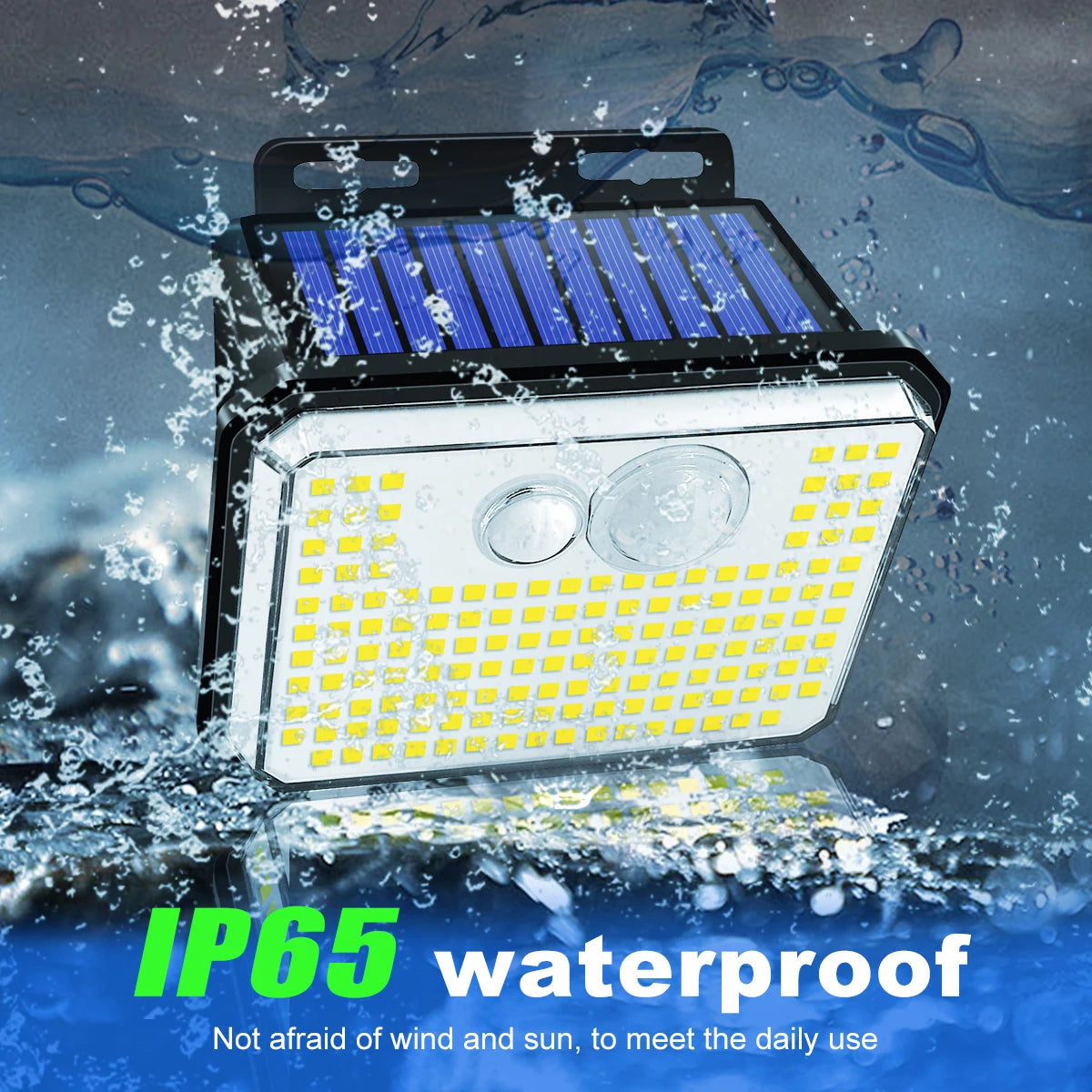 Solar Security Wall Light – 148 LED Motion Sensor Outdoor Garden Lamp