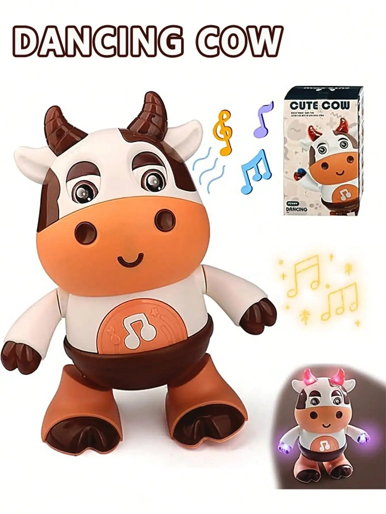 Baby Dancing Cow Toy – Electric Musical Plush with Funny Songs & Moves