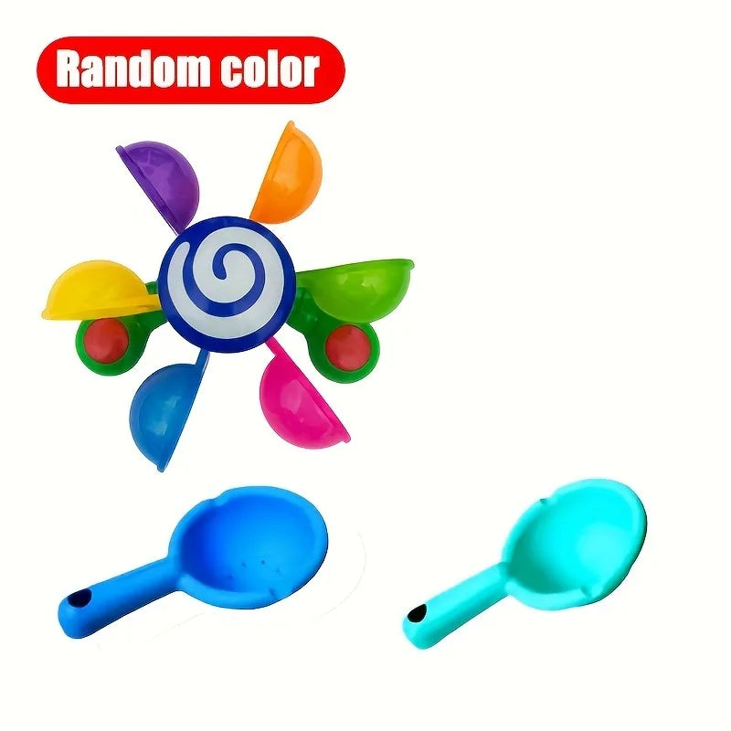 Spinning Bath Toy Windmill for Kids – Sensory Bathtime Fun