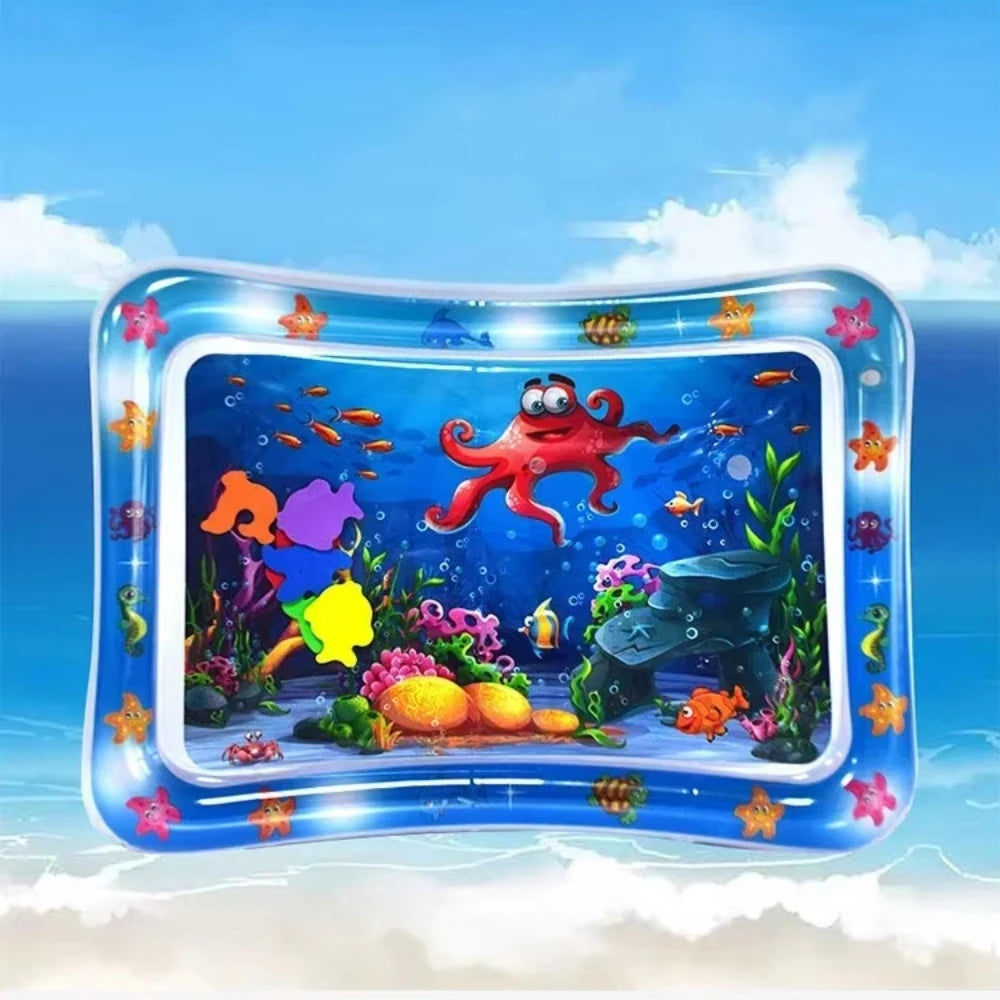Baby Water Play Mat | Inflatable Tummy Time Sensory Pad for Infants & Toddlers