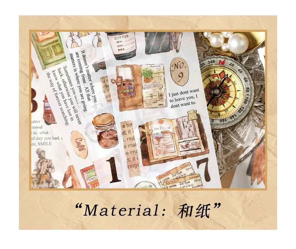 Travel Stickers Pack – 6pcs DIY Scrapbooking & Junk Journal