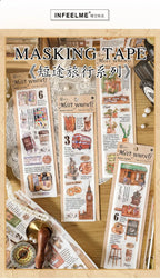 Travel Stickers Pack – 6pcs DIY Scrapbooking & Junk Journal