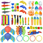 Kids Shark Rocket Pool Diving Toys – Summer Swimming Pool Dive Game Set