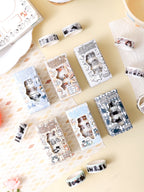 Animal Pattern Washi Tape Set – 5 Rolls