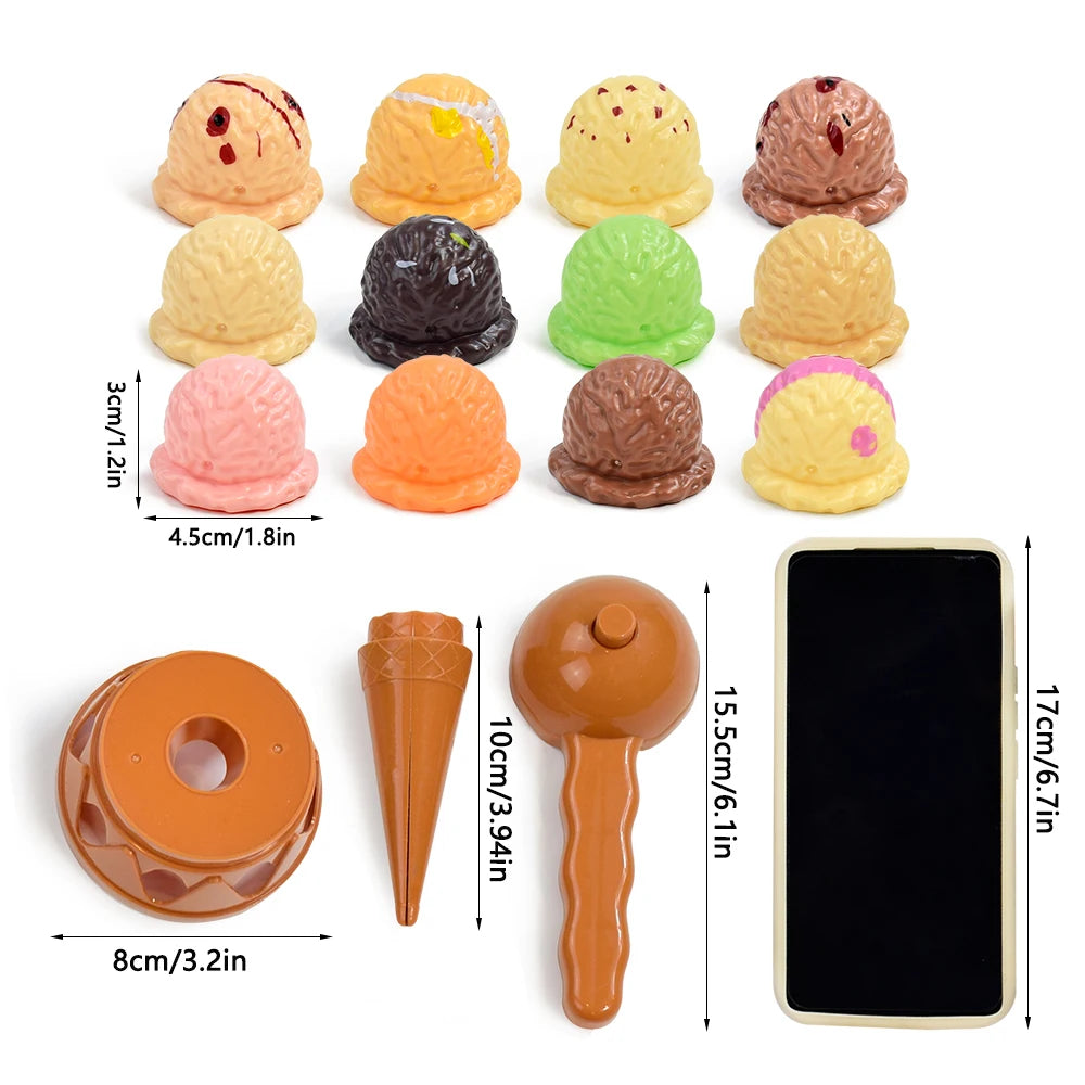 Ice Cream Stack Up Kitchen Toy – Pretend Play Food Set for Toddlers