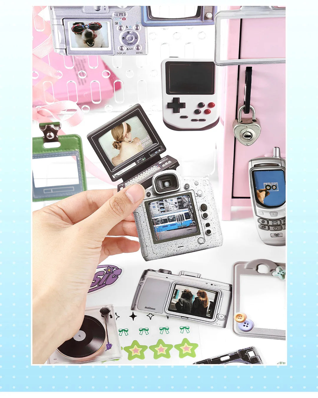 Y2K Retro Paper Stickers Pack – 15pcs