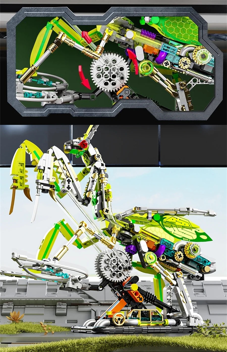 Mechanical Animal Building Set – Shark, Dolphin & Sea Life Building Blocks