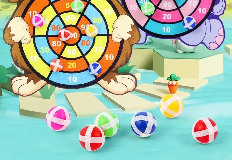 Educational Games Dart Board Kids Toy Stickey Ball Dart Indoor Sports Child Montessori Games for Children Gifts baby toys